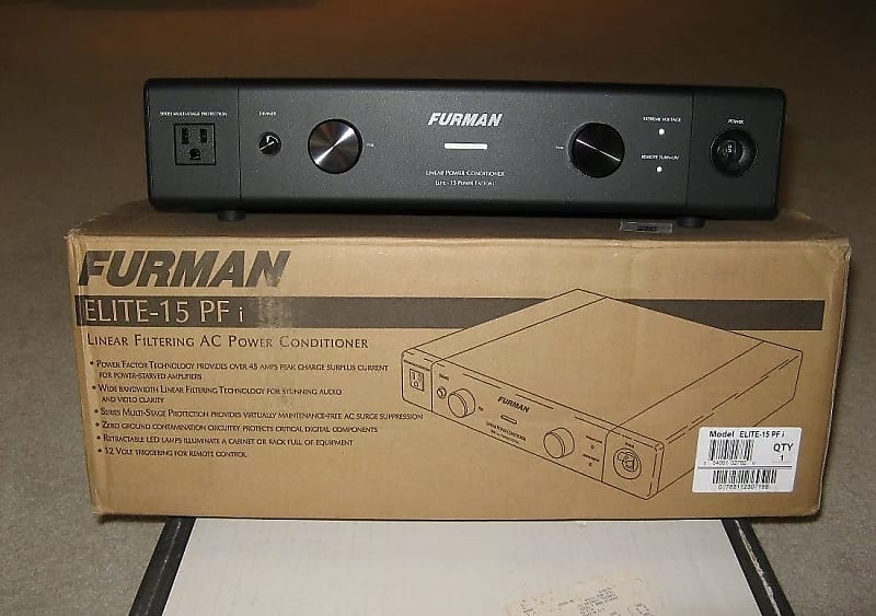 FURMAN Elite 15 PF I Professional-Grade Power Conditioner / Surge Protector - Elite-15 PFI -open-box  			