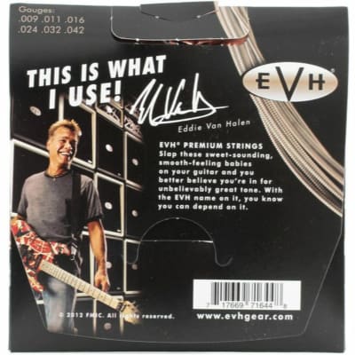 Eddie Van Halen EVH Premium Nickel Plated Steel Electric Guitar Strings, 9-42 image 2