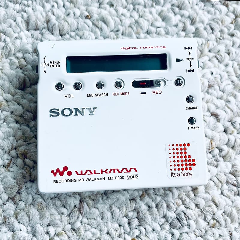 Sony MZ-R900 Walkman MiniDisc Player, Super Rare Excellent White