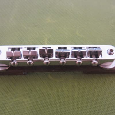 Custom Engraved Chrome Tune-O-Matic Bridge and Tailpiece for