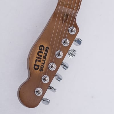 Gepetto B16, Tooled Leather Pickguard and Strap image 5