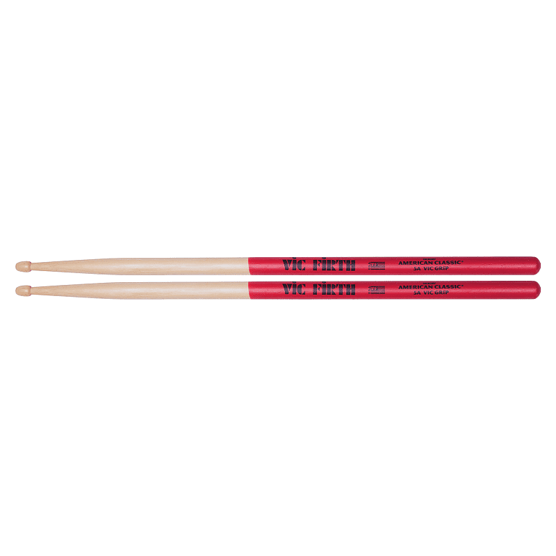 Vic Firth American Classic 5A Vic Grip Wood Tip Drum Sticks image 1