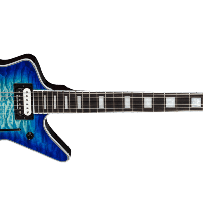 Gilmour Modern-T SH, Ocean Blue Gradient, Maple-FB, Quilted Maple 