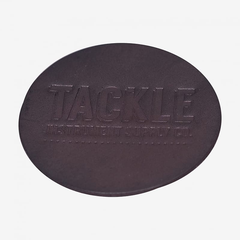 Tackle - SLBDBPBL - Small Leather Bass Drum Beater Patch - Black image 1