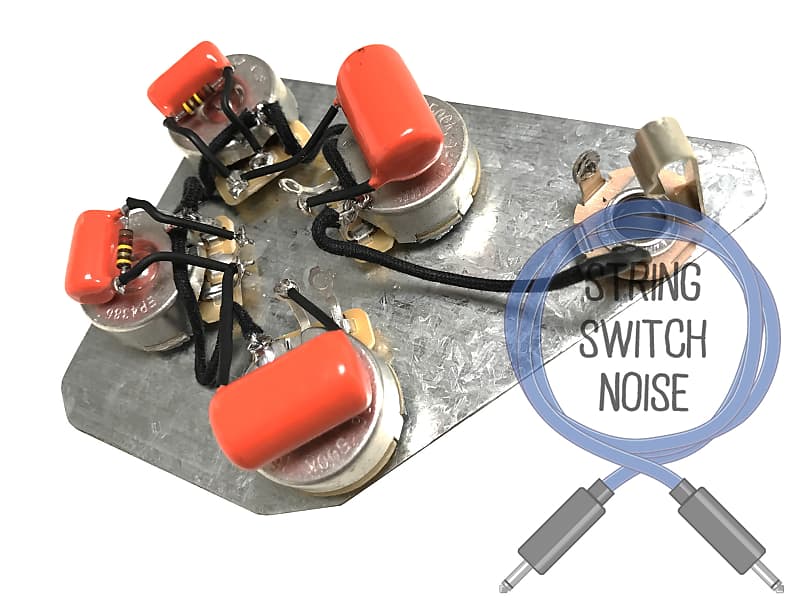 (Gibson) Firebird Wiring Harness, Treble Bleed, No Load Tone, Reverb