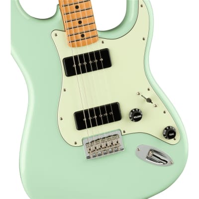 Fender Noventa Stratocaster Electric Guitar, Maple Fingerboard, Surf Green image 4