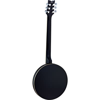 Ortega Raven Series OBJE350/6-SBK 6-string banjo with bag image 2