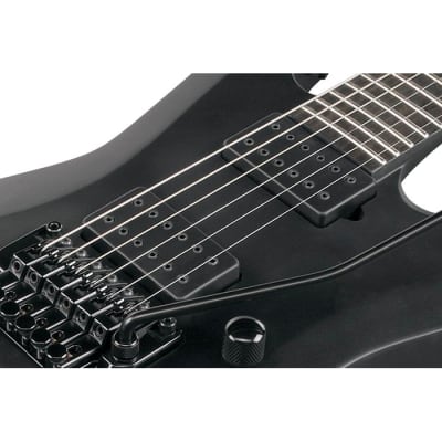 Ibanez XPTB620 Iron Label Xiphos Guitar w/ Dimarzio Pickups - Black Flat image 6