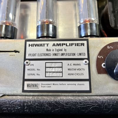 Hiwatt Custom SLAVE 100 c 1977 STA-100 watt tube amplifier original vintage uk matamp orange ormat image 7