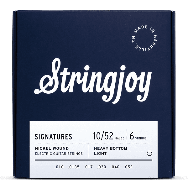 Stringjoy Signatures | Heavy Bottom Light Gauge (10-52) Nickel Wound Electric Guitar Strings image 1