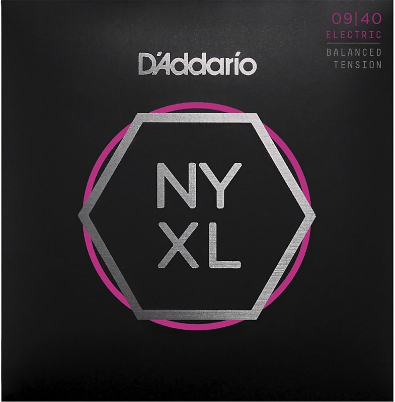 D'Addario NYXL0940BT Nickel Wound Electric Strings - 9-40 Balanced Tension Super Light image 1