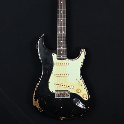 Fender '68 Landau Statocaster Jason Smith Masterbuilt from 2020 in Relic Black with original Hardcase for sale