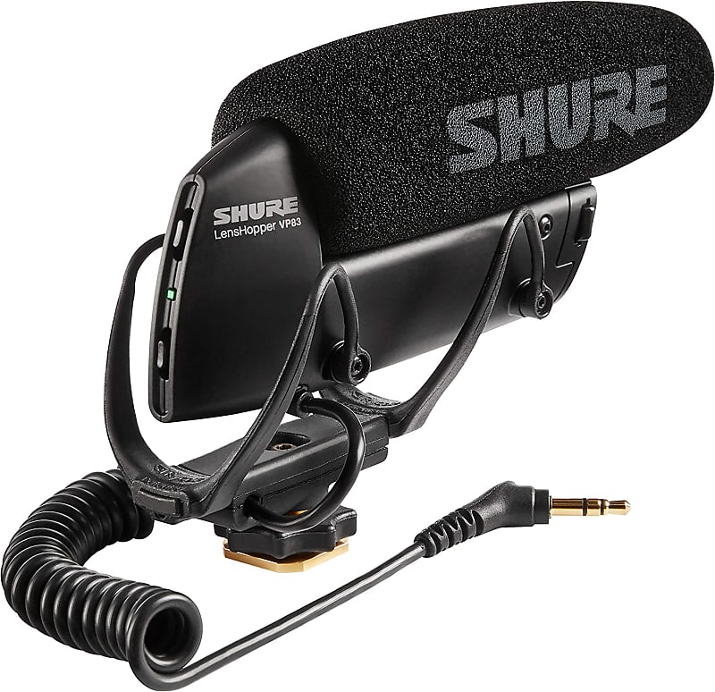 Shure VP83 LensHopper Camera-Mounted Condenser Shotgun Microphone for use with DSLR Cameras and HD Camcorders - Capture Detailed, High Definition Audio with Full Low-end Response image 1