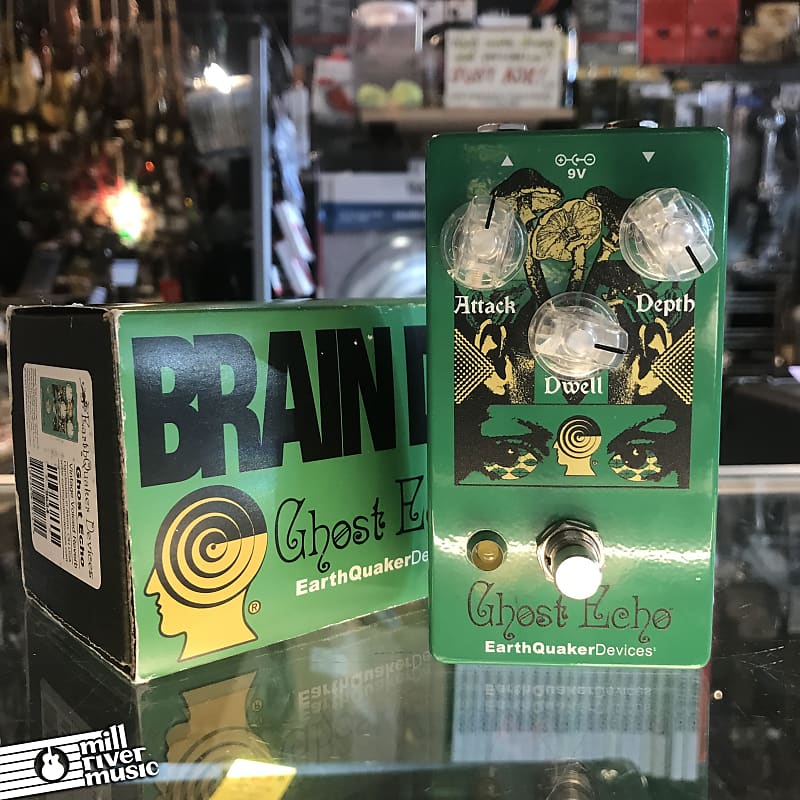 EarthQuaker Devices Ghost Echo Reverb V3 Limited Edition - Brain Dead 2022 - Green / Yellow Graphic w/Box Used