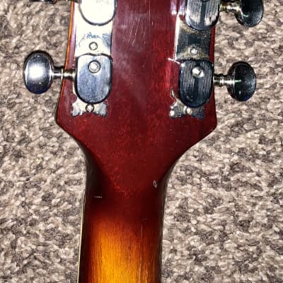 Vintage Toledo  Es 335 style semi hollow body electric guitar guitar made in japan 1970s Sunburst image 13