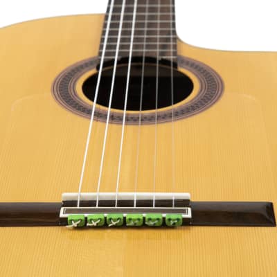 Guitar Bridge Beads String Tie Blocks Yellow Classical Flamenco