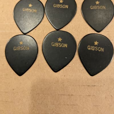Lot of 6 gibson vintage star guitar pick 50s 60s New Old Stock for sale