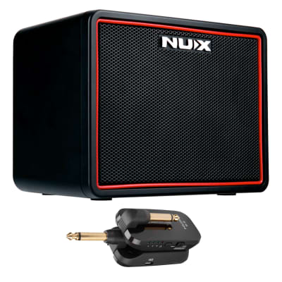 NUX Mighty Lite BT Desktop Bluetooth Guitar Amp w/ B-2 Black 2.4 GHz Digital WL Instrument System image 1