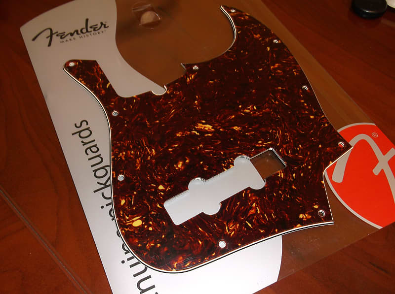 Fender Pickguard, American Standard Jazz Bass, TORTOISE, 099-2157-000 image 1