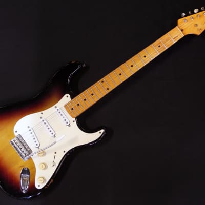 1977 Tokai Japan '57 Stratocaster St-60 Earliest Version 3-Tone Sunburst w/Fender Pat. Pend. Saddles image 2