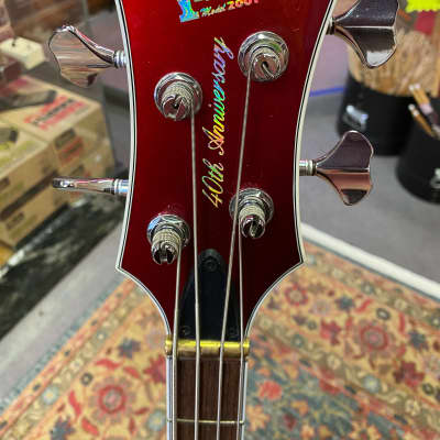 Aria 40th Anniversary Ventures Bass Candy Apple Red image 2