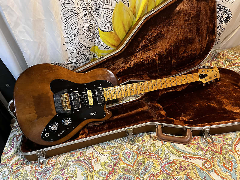 Ovation Viper Vintage Electric Guitar w Added Pickup + Case image 1