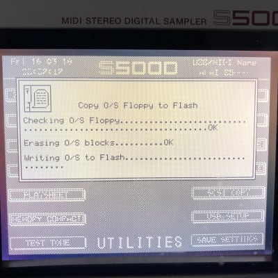 Akai S5000/S6000 upgrade to v2 floppy disk (latest update 2.14) s-5000 s-6000 imagen 4