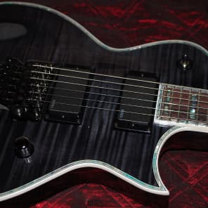 ESP LTD EC1000 FR Deluxe Electric Guitar See Thru Black EMG's Floyd Rose!! image 5