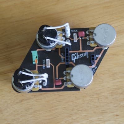 Gibson Gibson Les Paul Pot Control Board Split Coil CTS  HP Quick Connect B/Pickups/Switch/Output Ja image 2
