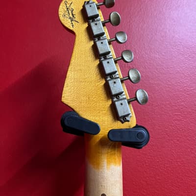 Fender Stratocaster Custom Shop '57 Relic Daphne Blue Matching Headstock del 2011 image 6