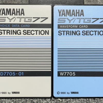 Yamaha SY/TG77 STRING SECTION sound card D7705-01 W7705