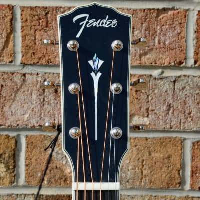 Fender PD-220E Dreadnought, All Mahogany, Ovangkol Fingerboard, Aged Cognac Burst image 3