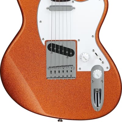 Ibanez Yvette Young YY20 Electric Guitar, Orange Cream Sparkle image 2