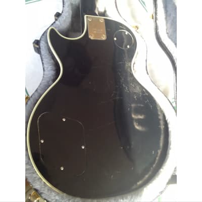 Ibanez Custom les Paul solid body electric guitar 1977 Black beauty made in Japan image 13