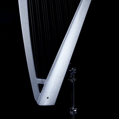 USED - 27 String Artemis Harpy - Electric-Acoustic Harp - Silver image 9