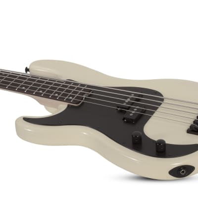 Schecter P-5 5-String Bass, Left-Handed, Ivory image 19