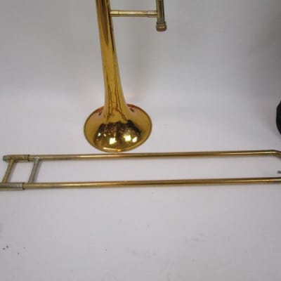Accent Tenor Trombone Brass with case, Good Condition. image 4