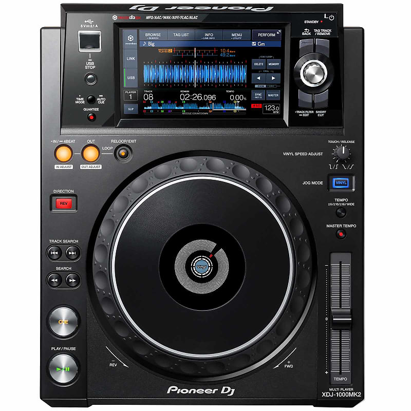 Pioneer DJ XDJ-1000MK2 Digital Performance Multi Player w/High-Res Audio Support image 1