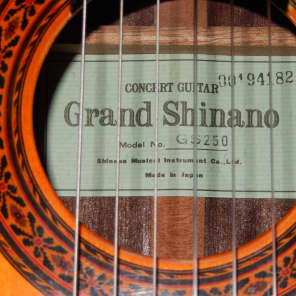 HAND MADE VINTAGE SHINANO GS250 CLASSICAL CONCERT GUITAR IN MINT(y) CONDITION image 5