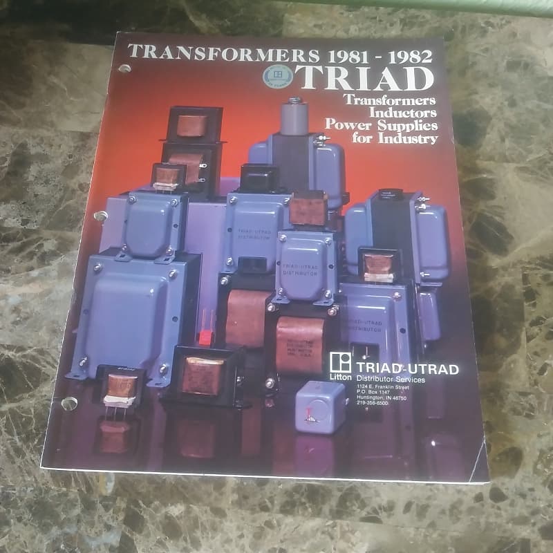 TriadUtrad 198182 Transformer Catalog Reverb