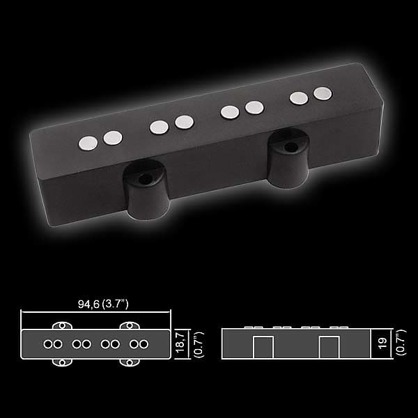 Bass Pickup 2x4 Belcat BJ60 Reverb