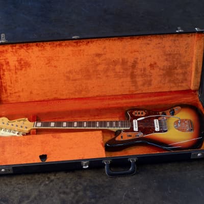 Fender Jaguar 1967 - Sunburst with Block Inlay and Original Case image 9