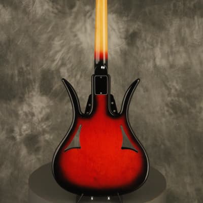 '67 Ampeg ASB-1 Scroll "DEVIL BASS" Cherry-Red restored by Bruce Johnson image 17