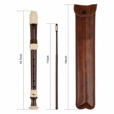 Recorder 8 Hole Descant Flauta Soprano Recorder Professional Treble Flute Baroque Style C Key For Kids Children With Fingering Chart Instructions image 3