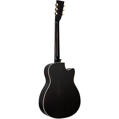 Ortega Performer Series Solid Spruce Top RCE138-T4BK, Black, Right-handed, Acoustic-Electric image 4