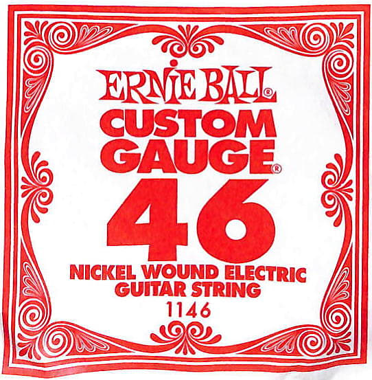 Five (5) .046 Ernie Ball Custom Gauge Nickel Wound Reverb