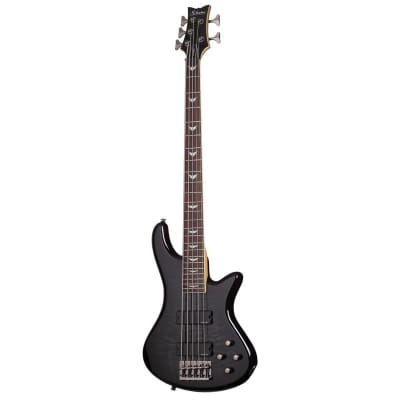 Schecter Stiletto Extreme-5 5 String Bass Guitar (See Thru Black)(New) for sale
