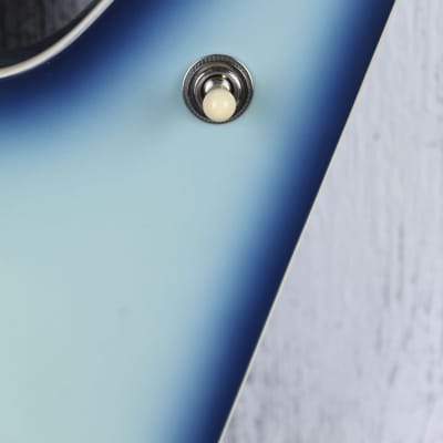 Dean ML 79 Electric Guitar Floyd Rose DMT Design HH Blue Burst Finish image 4