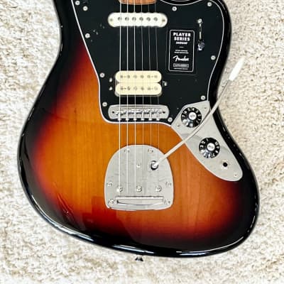 Fender Player Jaguar Electric Guitar, Pau Ferro Fretboard, 3 Tone Sunburst -Demo image 8