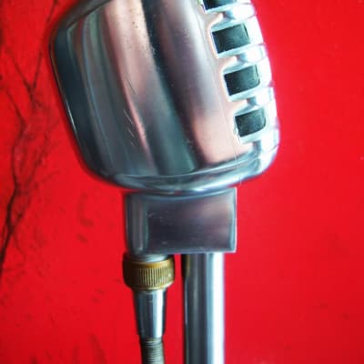 Vintage RARE 1940's Electro-Voice 910 crystal Microphone w matching stand & cable 610 911 611  # 2 image 7